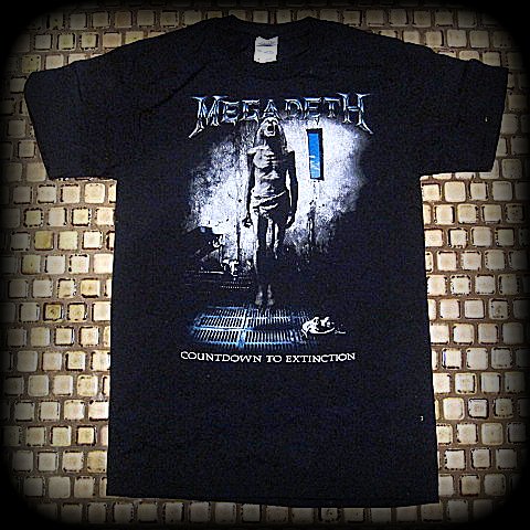 MEGADETH -Countdown-To-Extinction Two Sided Printed  -t-shirt
